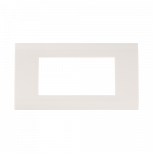 Plastic faceplate, 45x90, white